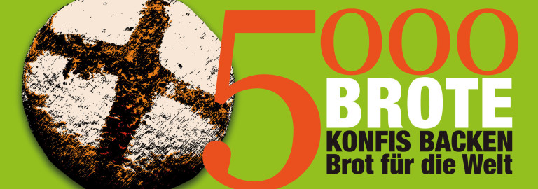 Plakat zur Aktion Konfis backen Brote