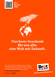Brot für die Welt Plakat "Weihnachtskugel"